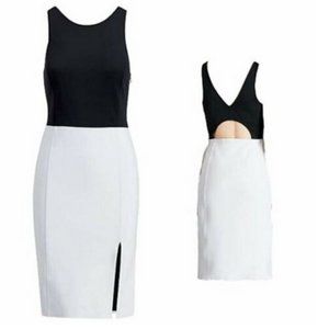 Polo Ralph Lauren Black/White Two-Tone Sleeveless Dress Size 4 ~ NWT
